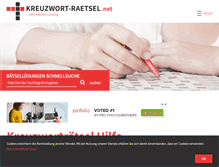 Tablet Screenshot of kreuzwort-raetsel.net