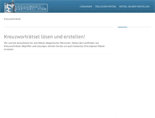 Tablet Screenshot of kreuzwort-raetsel.com